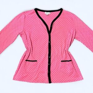 Y2K Pink Polka Dot Cardigan by Celestial Dreams!